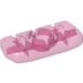 LEGO Transparentes dunkles Rosa Rectangular Clikits Icon mit Loch 1 x 3 (51036)