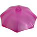 LEGO Transparent Dark Pink Sunshade / Umbrella Top Part 6 x 6 (4094 / 58572)