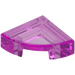 LEGO Transparent Dark Pink Tile 1 x 1 Quarter Circle (25269)