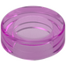 LEGO Transparent Dark Pink Tile 1 x 1 Round (35381 / 98138)