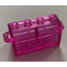 LEGO Transparent Dark Pink Treasure Chest (Thin Hinge with No Slots in Back)