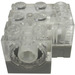 LEGO Transparent Gear Block 3 x 3 x 1.7 Corner (45339)