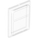 LEGO Transparant Glas for Trein Deur met Lip aan alle kanten (35157)