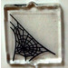 LEGO Transparent Glass for Window 1 x 2 x 2 with Spider Web in Lower Left Corner Sticker (60601)