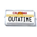 LEGO Transparent Glass for Window 1 x 2 x 3 with CALIFORNIA OUTATIME Sticker (35287)