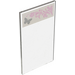 LEGO Transparent Glass for Window 1 x 4 x 6 with Butterfly and Flowers (Left) Sticker (6202)