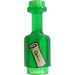 LEGO Transparent Green Bottle 1 x 1 x 2 with Message in a Bottle (28662)