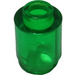 LEGO Transparent Green Brick 1 x 1 Round with Open Stud (3062)