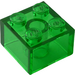 LEGO Transparent Green Brick 2 x 2 (3003 / 6223)