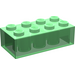 LEGO Transparent Green Brick 2 x 4 (3001)