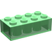 LEGO Transparent Green Brick 2 x 4 (3001 / 72841)