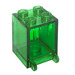 LEGO Transparent Green Container 2 x 2 x 2 with Recessed Studs (4345 / 30060)