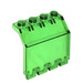 LEGO Transparent Green Hinge Panel 2 x 4 x 3.3 (2582 / 6139)