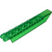 LEGO Transparent Green Hinge Plate 1 x 8 with Angled Side Extensions (Squared Plate Underneath) (14137 / 50334)