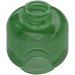 LEGO Transparent Green Minifigure Head (Recessed Solid Stud) (3274 / 3626)