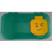 LEGO Transparent Green Minifigure Storage Case with Winking Minifigure Head (499236)