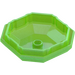 LEGO Transparent Green Opal Octagonal Rock Bottom  (80337)