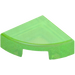 LEGO Transparent Green Opal Tile 1 x 1 Quarter Circle (25269)