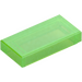 LEGO Transparent Green Opal Tile 1 x 2 with Groove (3069)