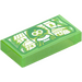 LEGO Transparent Green Opal Tile 1 x 2 with Magical Madrigal House Bottom Half and Mirabel with Groove (3069 / 109300)