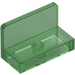 LEGO Transparent Green Panel 1 x 2 x 1 with Rounded Corners (4865 / 26169)