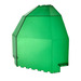 LEGO Transparent Green Panel 10 x 10 x 12 Quarter Globe (2409)