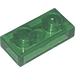 LEGO Transparent Green Plate 1 x 2 (3023 / 28653)