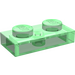 LEGO Transparent Green Plate 1 x 2 (3023 / 6225)