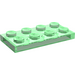 LEGO Transparent Green Plate 2 x 4 (3020)