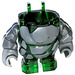 LEGO Transparent Green Rock Monster Body with Gray with Arms