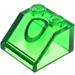 LEGO Transparent Green Slope 2 x 2 (45°) (3039 / 6227)
