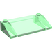 LEGO Gennemsigtig grøn Skråning 3 x 6 (25°) med indre vægge (3939 / 6208)