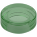 LEGO Transparent Green Tile 1 x 1 Round (98138)