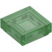 LEGO Transparent Green Tile 1 x 1 with Groove (3070 / 30039)