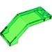 LEGO Transparent Green Windscreen 2 x 5 x 1.3 (6070 / 35271)