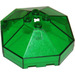 LEGO Vert transparent Pare-brise 6 x 6 Octagonal Canopée avec trou d&#039;axe (2418)