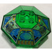 LEGO Vert transparent Pare-brise 6 x 6 Octagonal Canopée avec Hydronauts avec trou d&#039;axe (2418)
