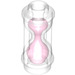 LEGO Transparent Hourglass with Transparent Dark Pink Sand (23945)