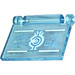 LEGO Transparent Light Blue Book Cover with Borg Industries Logo and Ninjago Logogram &#039;NOW OPEN&#039; Sticker (24093)