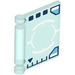 LEGO Transparent Light Blue Book Cover with Dark Blue and White Targeting Symbols (24093 / 106342)