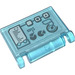 LEGO Transparent Light Blue Book Cover with Desktop Sticker (24093)