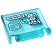 LEGO Transparentes Hellblau Book Cover mit &#039;auf HOLD&#039;, Phone, Minifigure Aufkleber (24093)