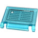 LEGO Transparant Lichtblauw Book Cover met Screen met Text in Bullet punten Sticker (24093)