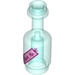 LEGO Transparentes Hellblau Flasche  mit &#039;Trinken Me&#039; (26166 / 95228)