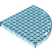 LEGO Transparentes Hellblau Backstein 12 x 12 Runden Ecke  ohne oberen Zapfen (6162 / 42484)