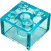 LEGO Transparent Light Blue Brick 2 x 2 (3003)