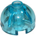 LEGO Transparent Light Blue Brick 2 x 2 Round with Dome Top (Hollow Stud, Axle Holder) (3262 / 30367)