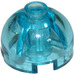 LEGO Bleu clair transparent Brique 2 x 2 Rond avec Dome Haut (Goujon creux, support d&#039;essieu) (3262 / 30367)