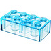 LEGO Bleu clair transparent Brique 2 x 4