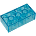 LEGO Transparent Light Blue Brick 2 x 4 (3001)